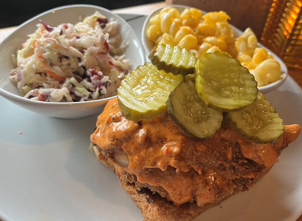 Order Nashville Hot Chicken food online from Lucky Fins store, Boise on bringmethat.com