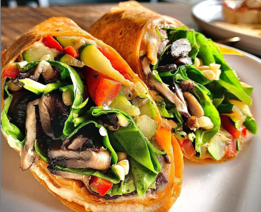 Order Seared Veggie Wrap food online from Izzy store, Franklin on bringmethat.com