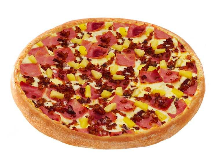Order Hawaiian Pizza - Small 10" (6 Slices) food online from Happy Pizza store, Whitehall on bringmethat.com