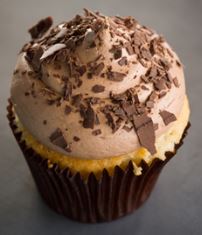 Order Vanilla-n-Chocolate Cupcake food online from Small Cakes Aurora store, aurora on bringmethat.com