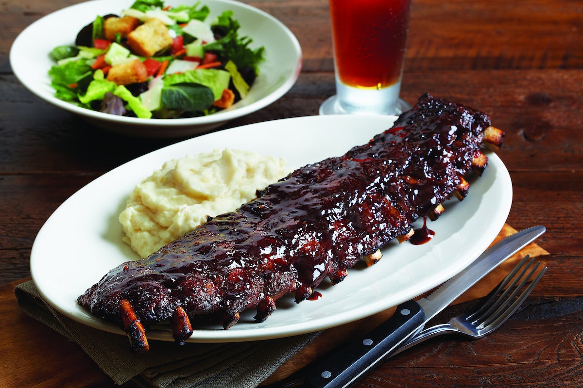 Order Baby Back Pork Ribs - Full food online from Bj Restaurant & Brewhouse store, Livonia on bringmethat.com