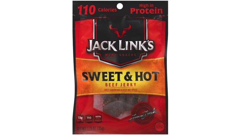 Order Jack Links Sweet & Hot Beef Jerky food online from Aldan Sunoco store, Aldan on bringmethat.com