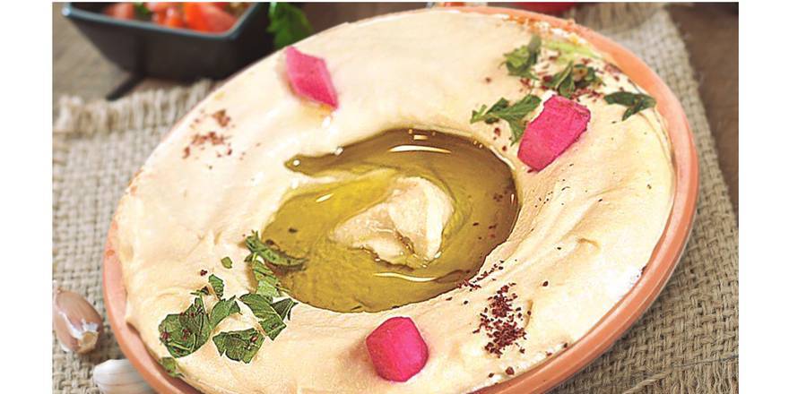 Order Hummus food online from Aladdin Cafe store, San Diego on bringmethat.com