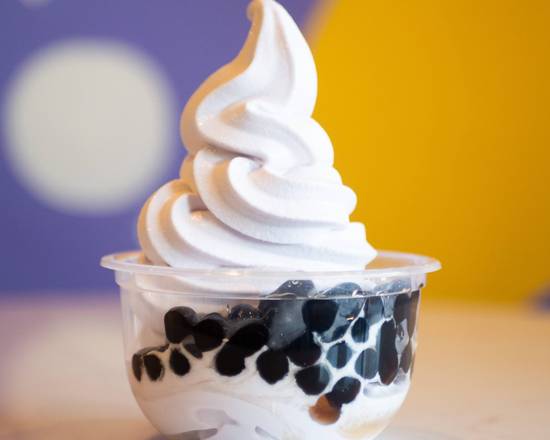 Order Vanilla Soft Serve Ice Cream 8oz Cup food online from Tbaar store, Rockville on bringmethat.com