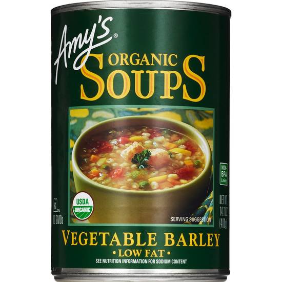 Order Amy's Organic Soups Low Fat, Vegetable Barley food online from CVS store, Tulsa on bringmethat.com