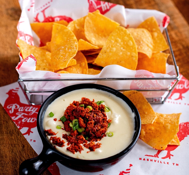 Order Hot Chicken Chorizo Queso food online from Party Fowl store, Franklin on bringmethat.com