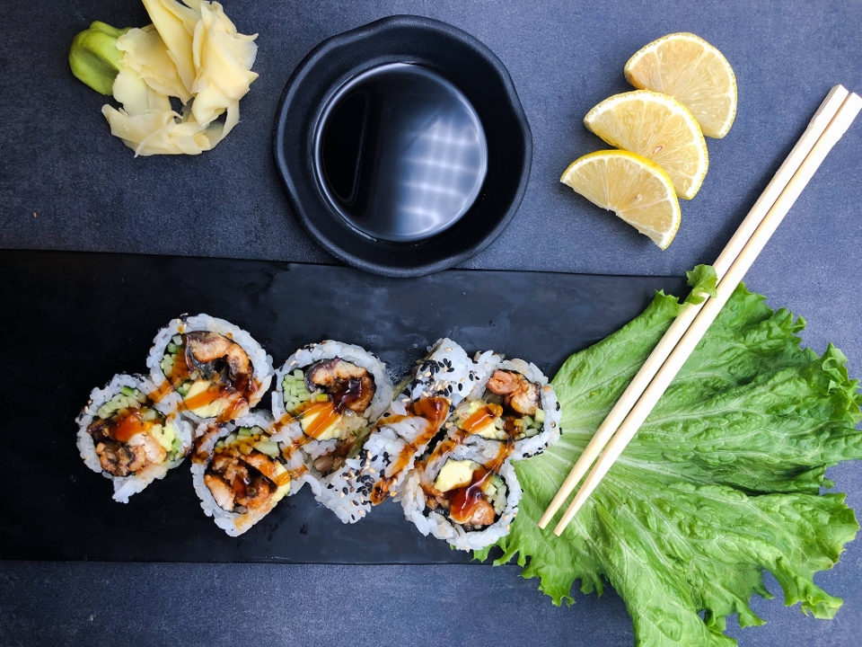 Order Unagi roll food online from Sushi Plus store, Redwood City on bringmethat.com