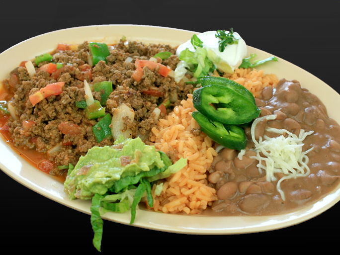 Order Beef Picadillo Dinner food online from El Famous Burrito store, Naperville on bringmethat.com