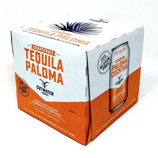 Order Cut-Water Tequila Paloma 4-Pack food online from Liquor Wine & Beer World store, Santa Monica on bringmethat.com