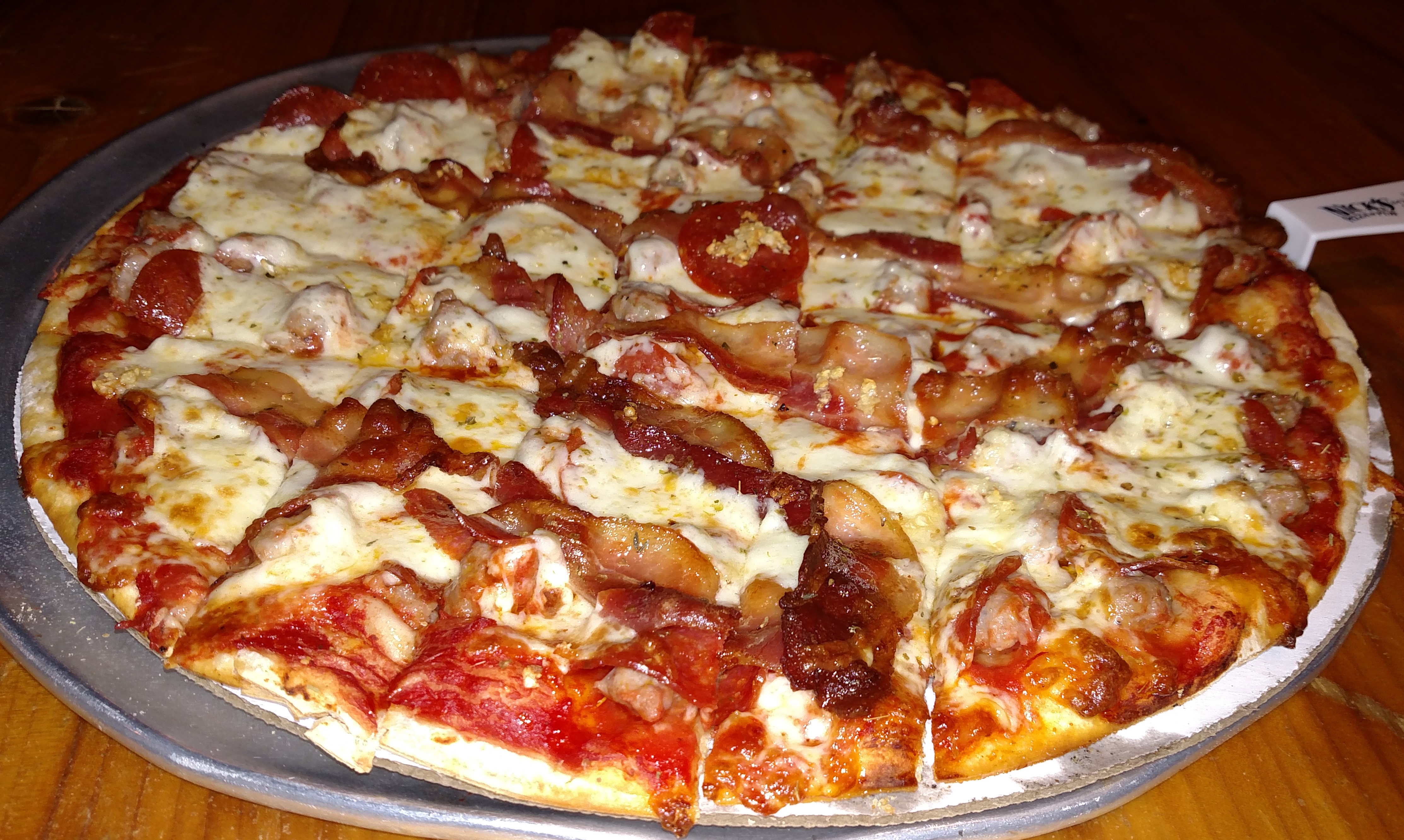 Order The Meat'za Pizza food online from Nick's Pizza & Pub store, Crystal Lake on bringmethat.com