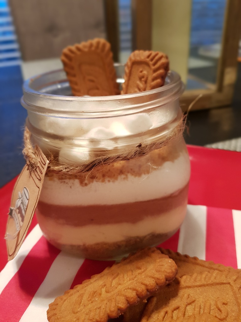 Order 8oz S'Mores Jar with Biscoff food online from Heaven In A Jar store, Sugar Land on bringmethat.com