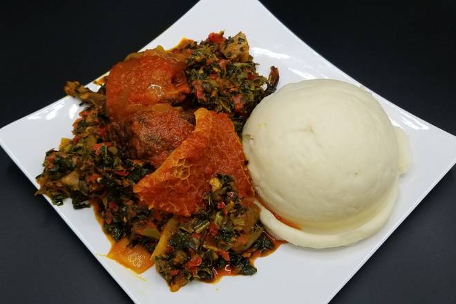 Order Efo Riro food online from Trices Cafe and Lounge store, Leon Valley on bringmethat.com