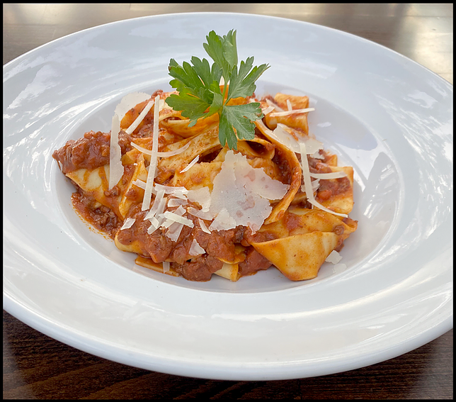 Order Lamb Pappardelle food online from Alessa By Chef Pirozzi store, Laguna Beach on bringmethat.com