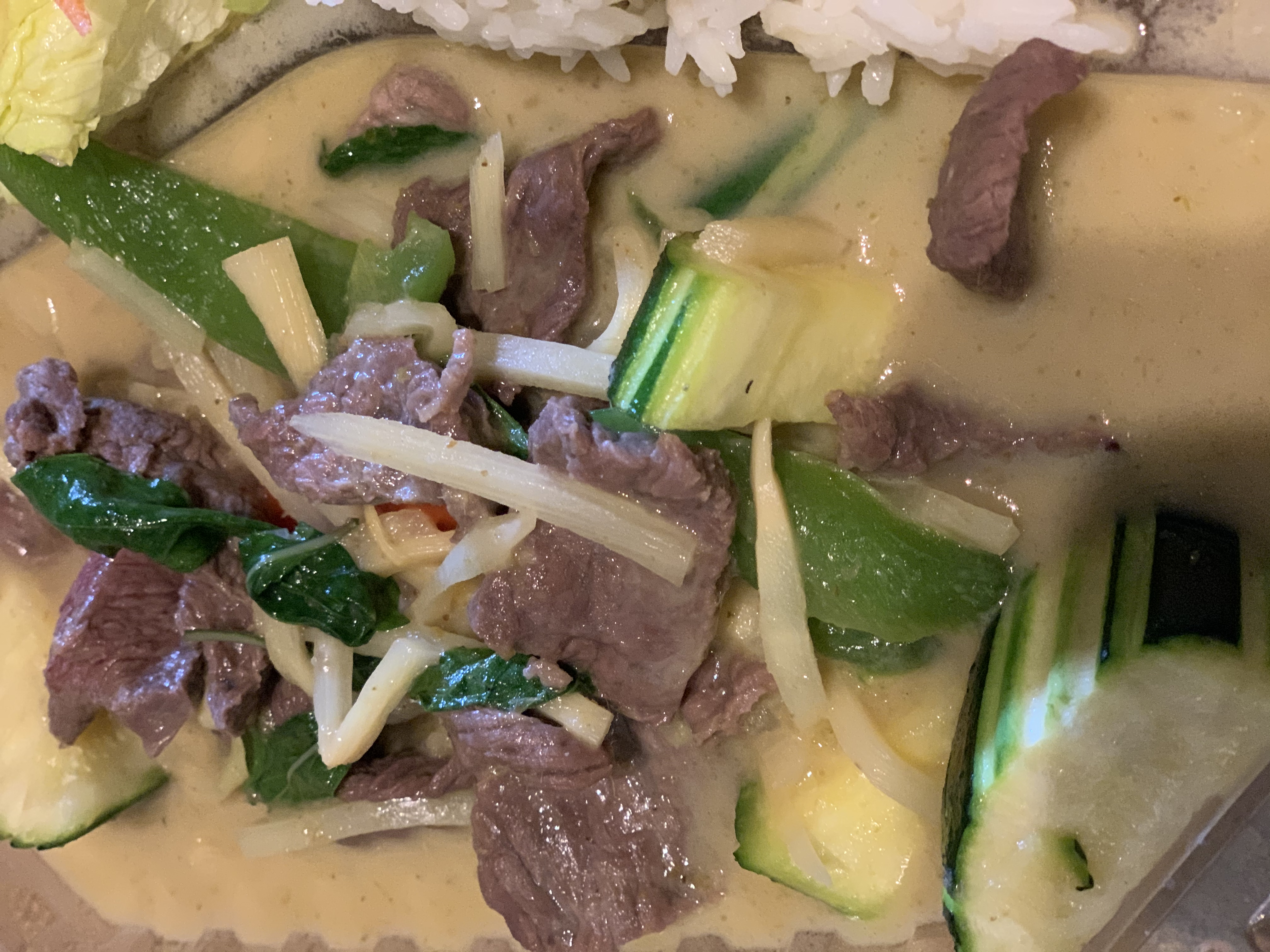 Order Green Curry food online from Kao Sarn Thai Cuisine store, Richmond on bringmethat.com