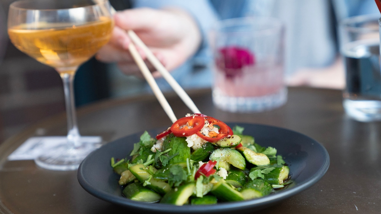 Order Chinese Smashed Cucumber Salad (GF) food online from The Ginger Pig store, Denver on bringmethat.com
