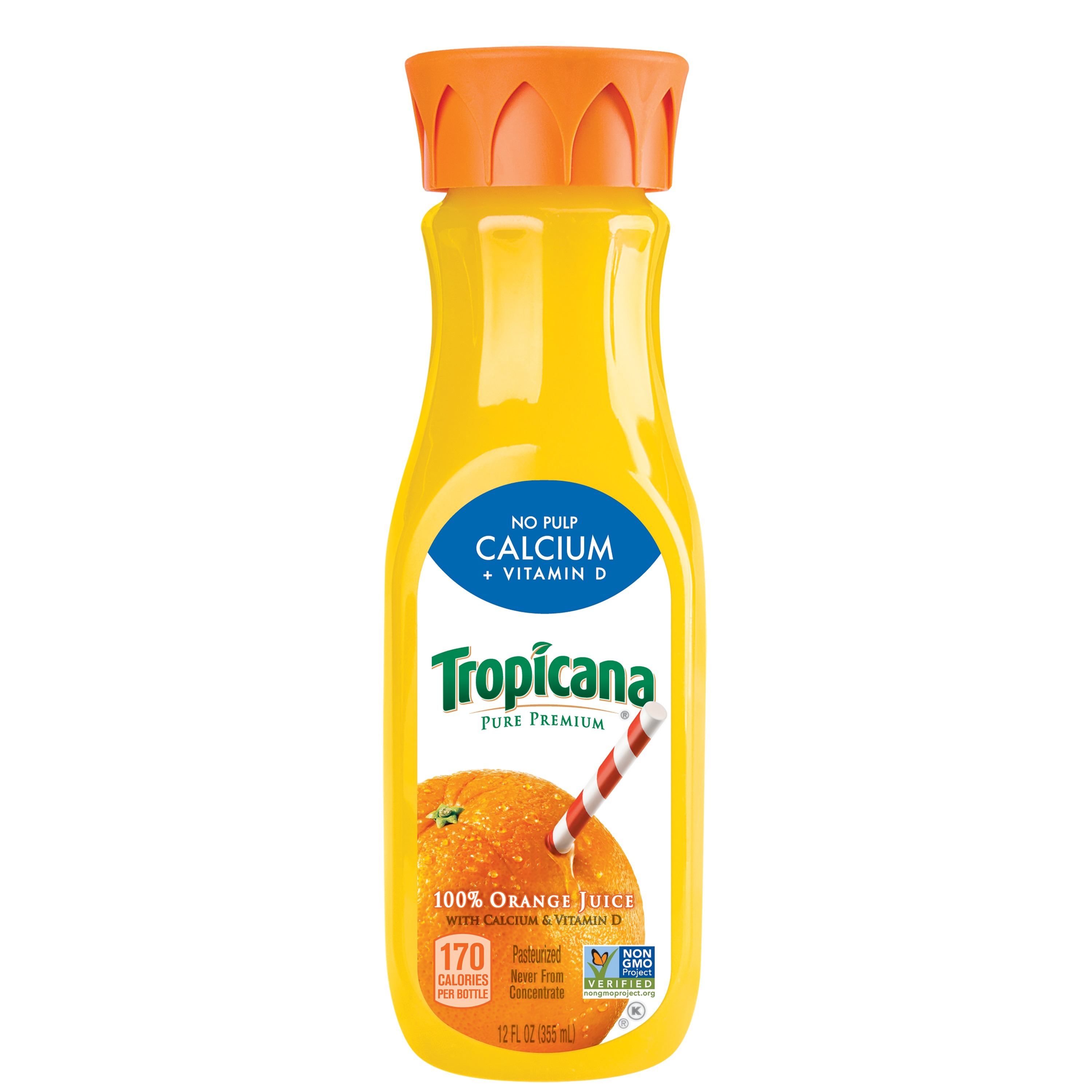 Order Tropicana Pure Premium 100% Orange Juice with Calcium & Vitamin D, No Pulp - 12 fl oz food online from Rite Aid store, Redwood City on bringmethat.com