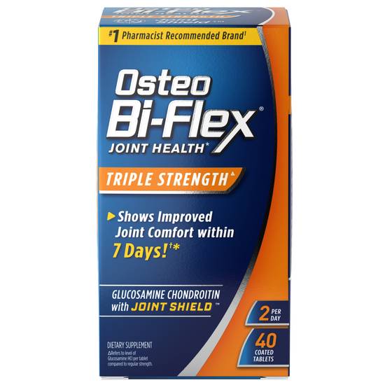 Order Osteo Bi-Flex Joint Health Coated Tablets Triple Strength (40 ct) food online from Rite Aid store, Palm Desert on bringmethat.com