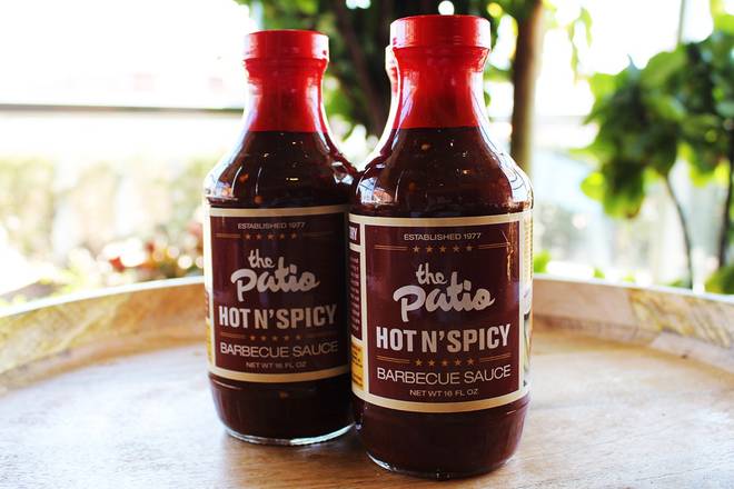 Order 16oz Hot & Spicy BBQ Sauce food online from The Patio store, Orland Park on bringmethat.com