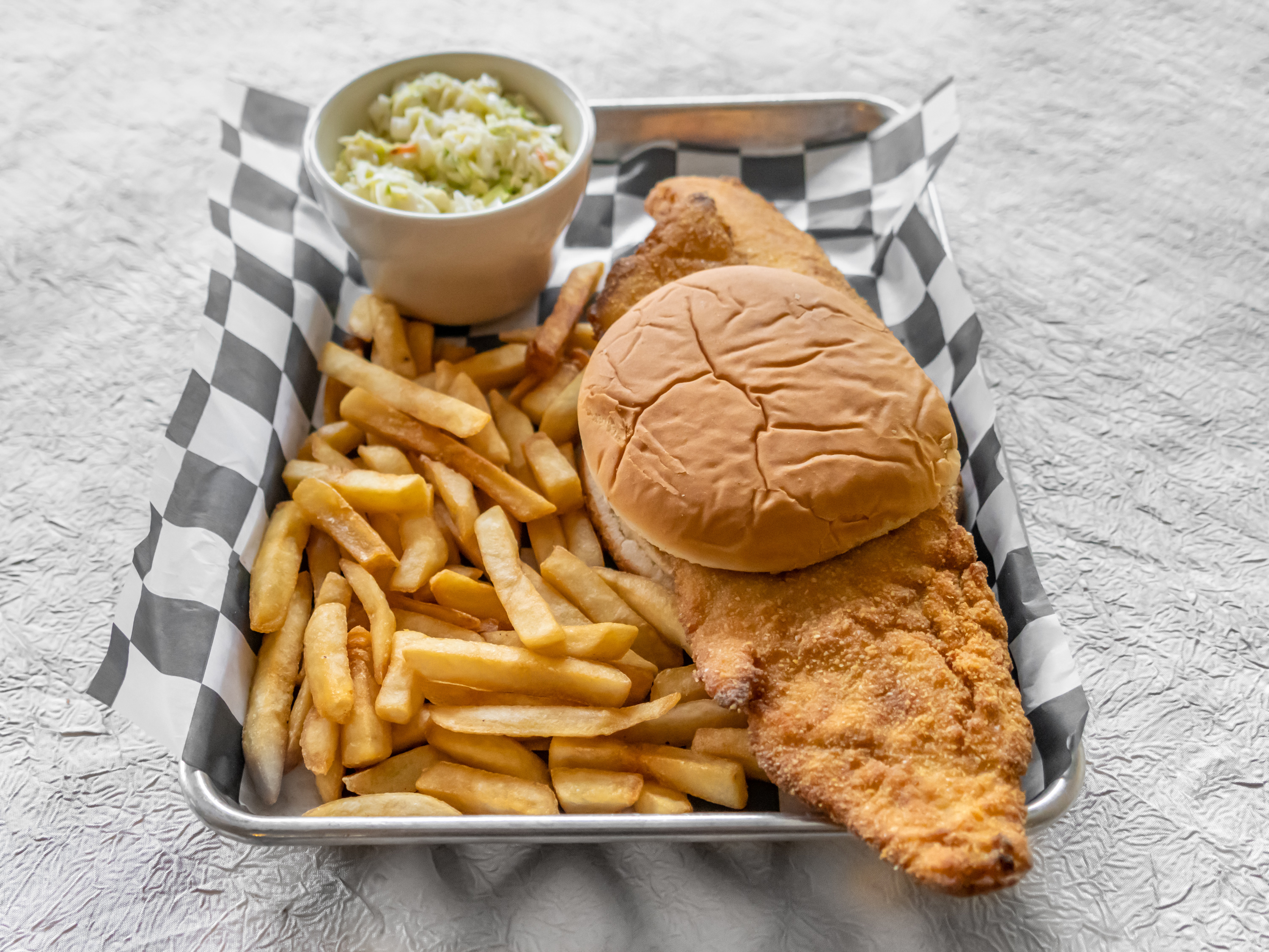 Order Hand-Breaded Fish Sandwich food online from Anthony Jr's Pizzeria store, Coraopolis on bringmethat.com