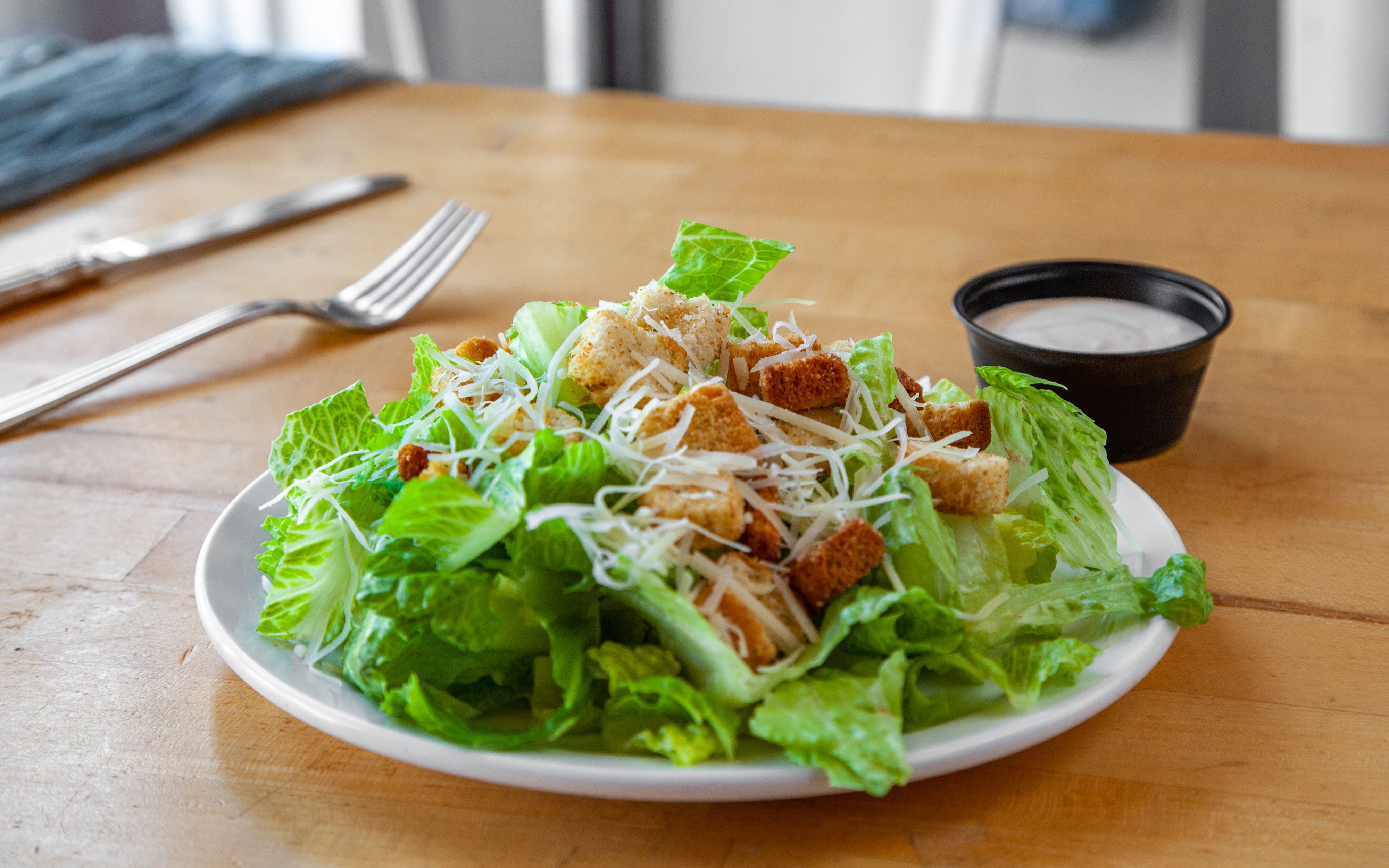 Order Caesar Salad food online from iSlice store, Albany on bringmethat.com