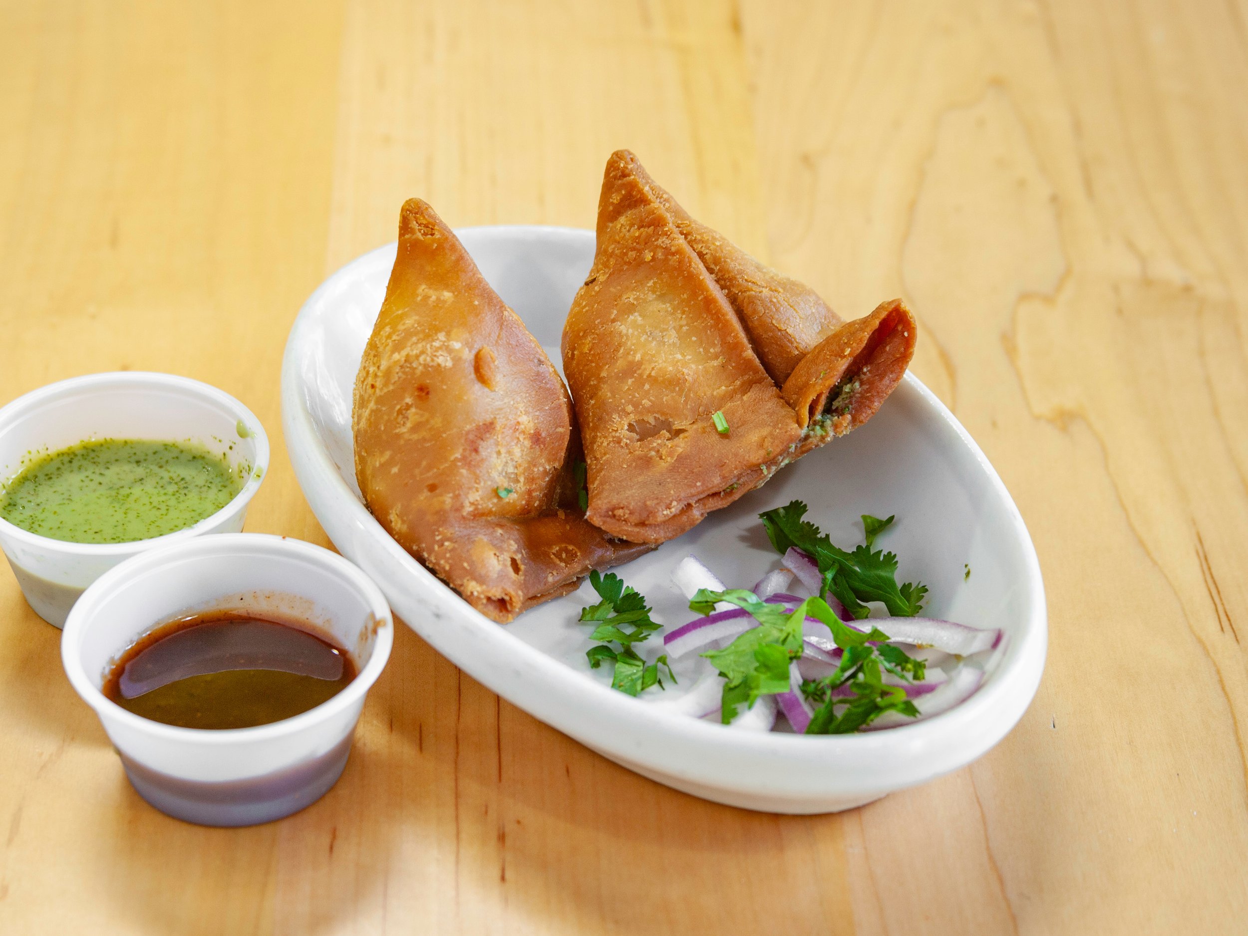 Order Samosa (2 Pieces) food online from Signature Grill store, Champaign on bringmethat.com
