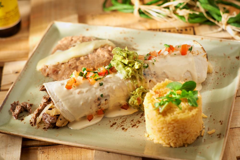Order Burrito Mex food online from Plaza Azteca store, Pittsburgh on bringmethat.com