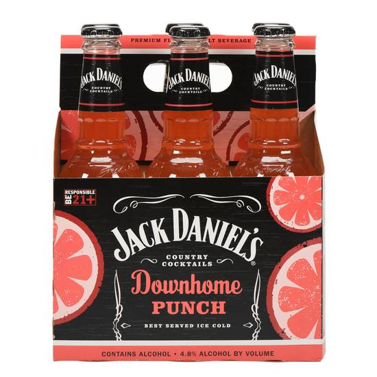 Order Jack Daniel'S Tennessee Downhome Punch-6 Pack food online from Red Roof Market store, Lafollette on bringmethat.com