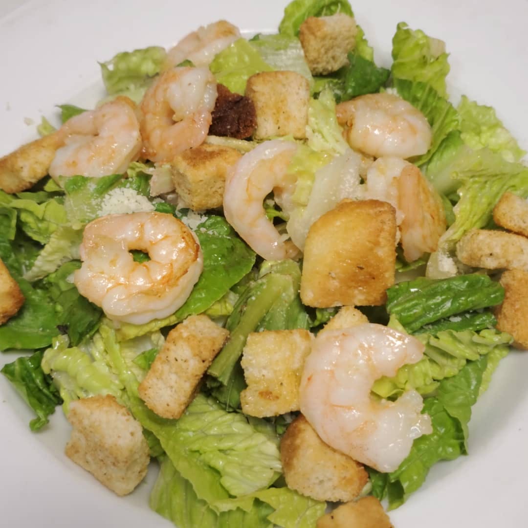 Order Caesar Salad with Shrimp - Salad food online from Jo-Jo's Pizza store, Elizabethville on bringmethat.com