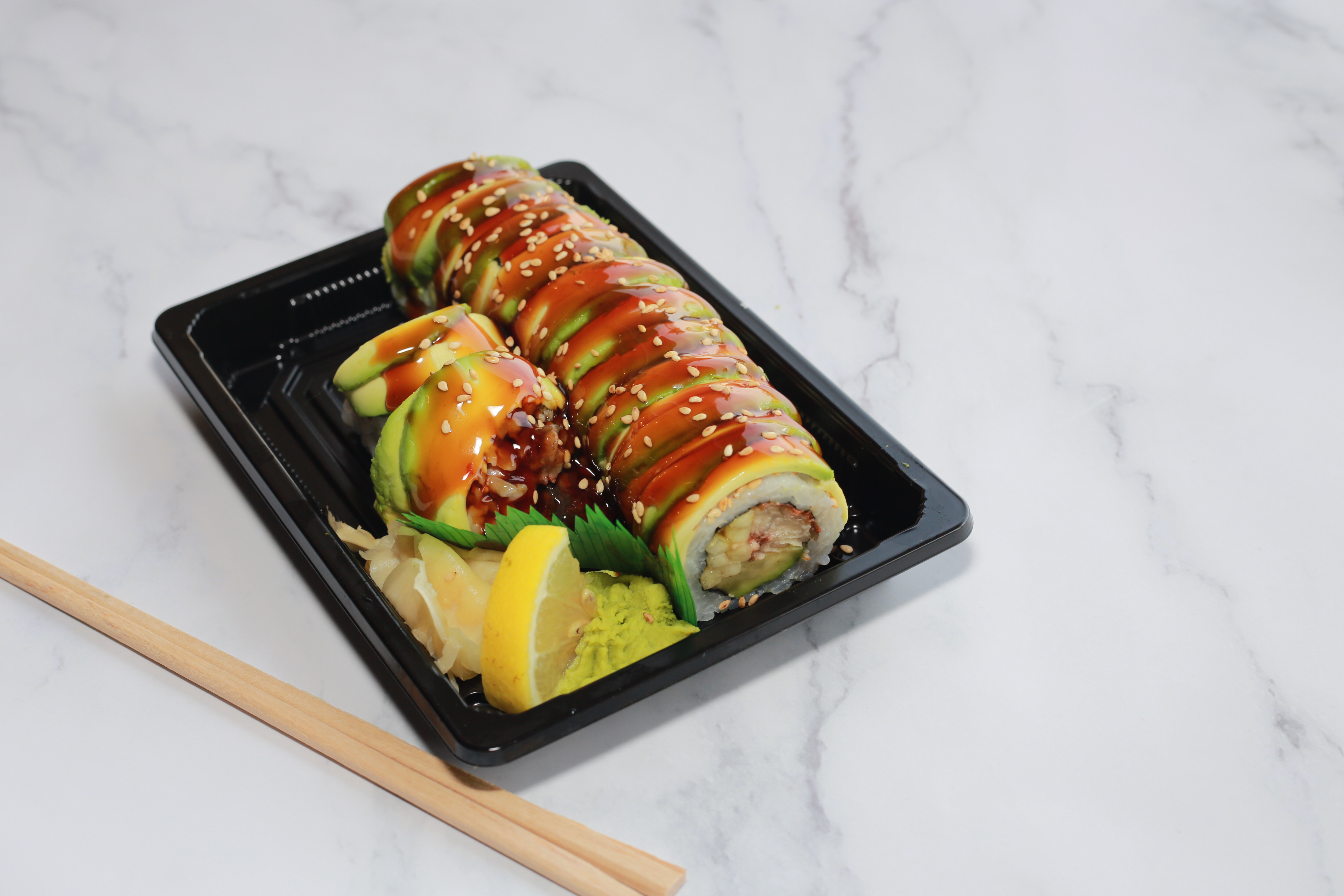 Order Eel Dragon Roll food online from Van Sushi Cafe store, Vernon Hills on bringmethat.com