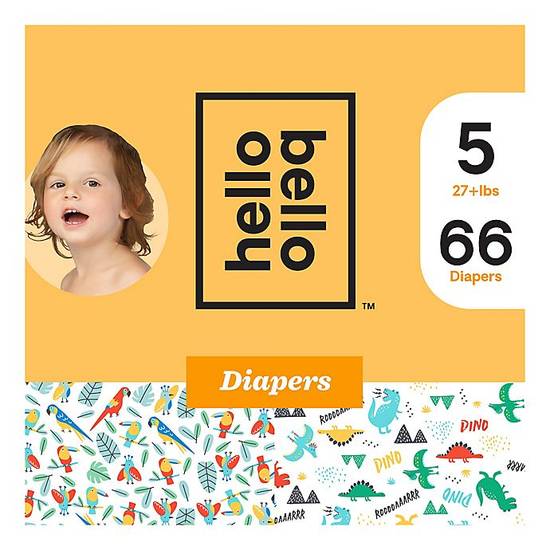 Order hello bello™ Size 5 66-Count Parrots/Dinosaurs Disposable Diapers food online from Buybuy Baby store, Summerlin on bringmethat.com