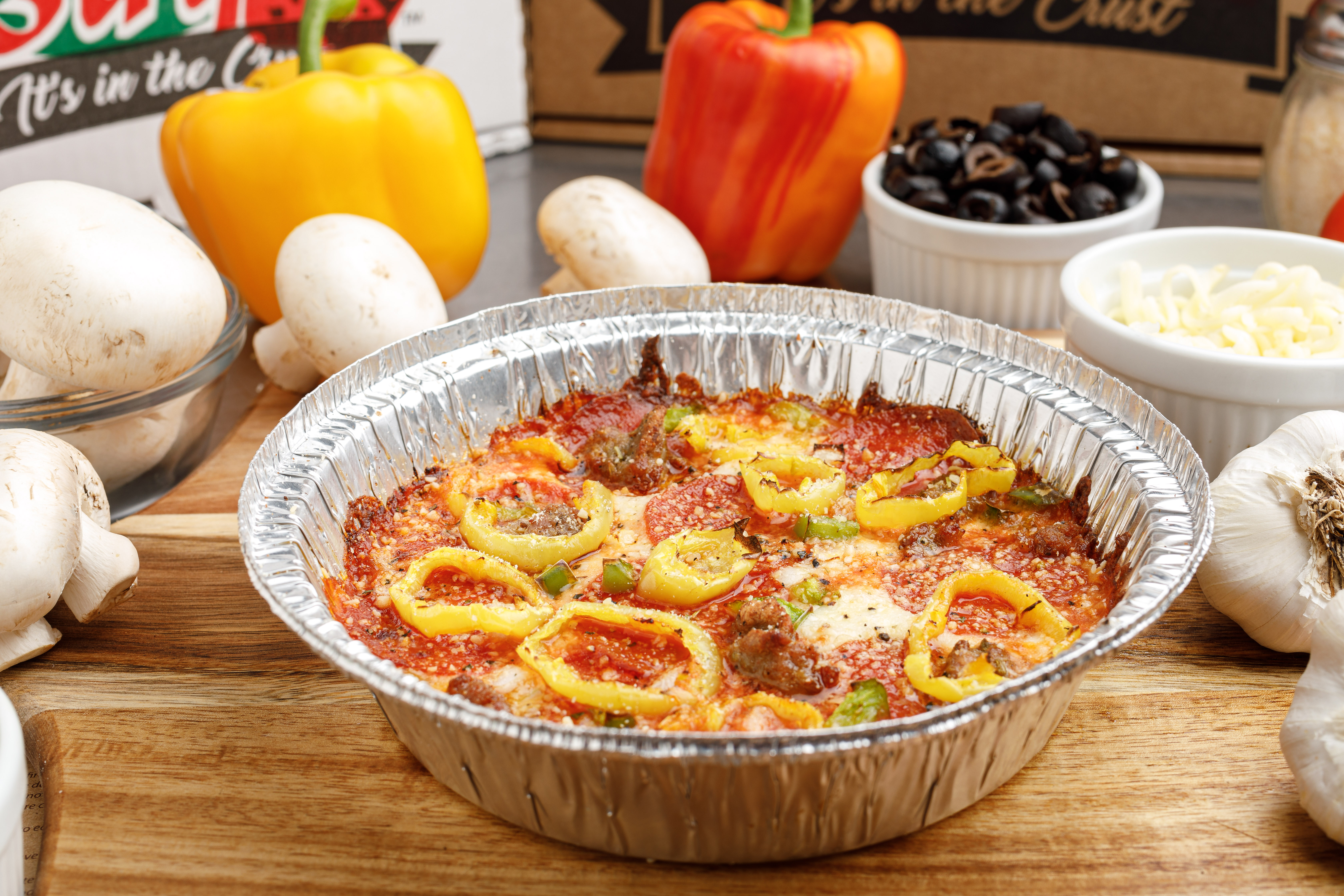 Order Crustless Pizza food online from Pizza by the Guy store, Owensboro on bringmethat.com