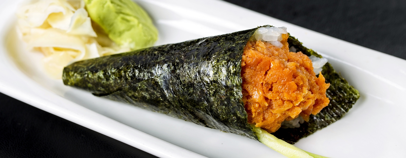 Order Spicy Tuna Hand Roll food online from PB Sushi store, San Diego on bringmethat.com