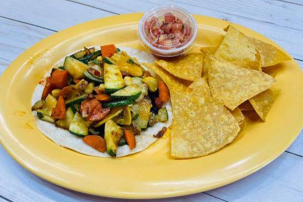 Order Roasted Veggie food online from Una Mas Mexican Grill store, Sunnyvale on bringmethat.com