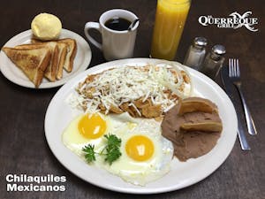 Order Chilaquiles Mexicanos food online from El Querreque Grill store, Laredo on bringmethat.com