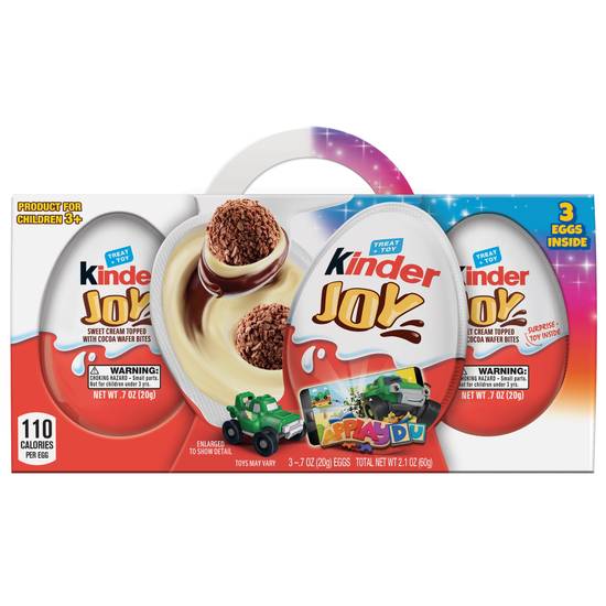 Order Kinder Joy Treat + Toy Eggs (0.7 oz x 3 ct) food online from Rite Aid store, Eugene on bringmethat.com