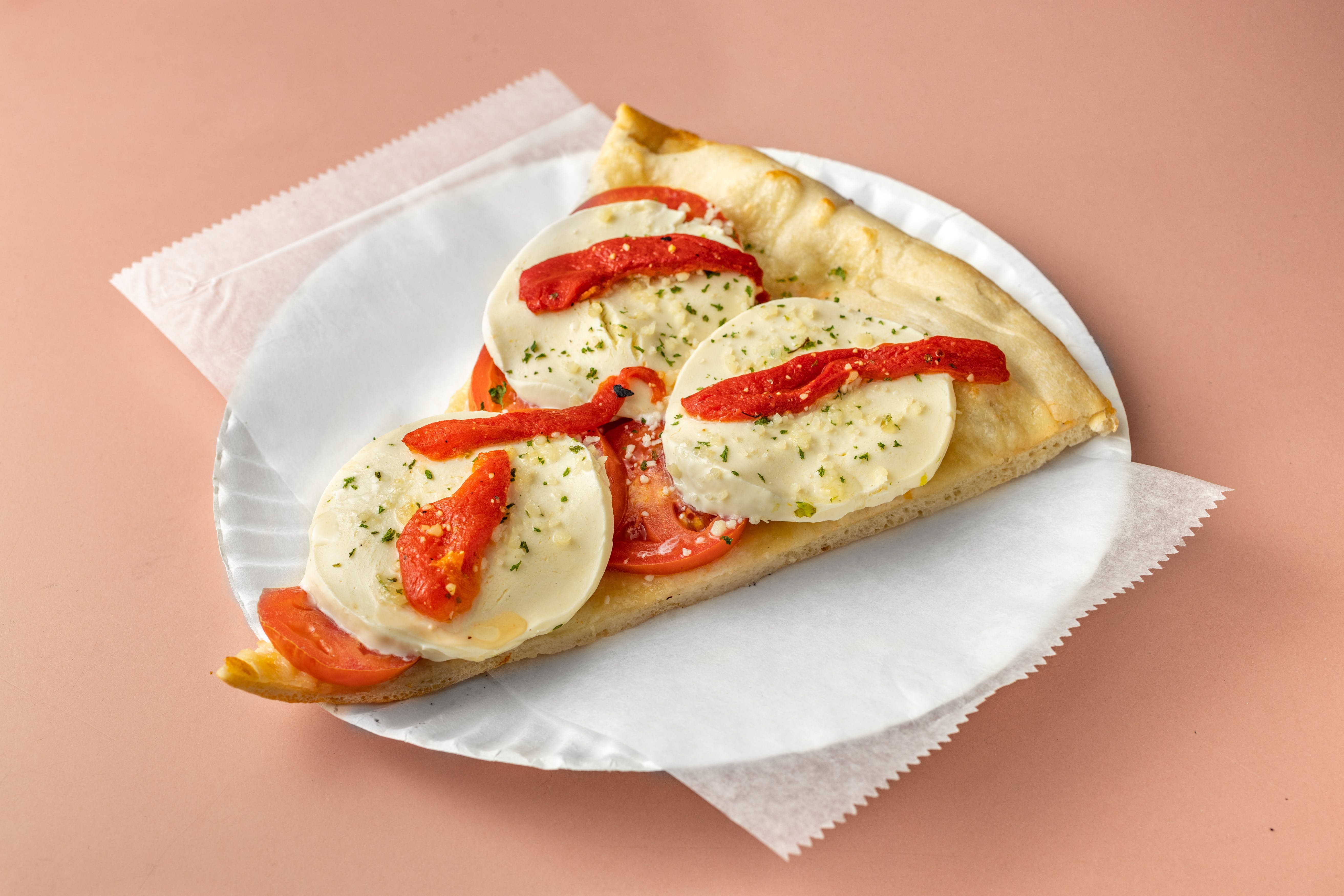 Order Tomato Garlic Basil Pizza - Medium food online from Caffe Catania Pizzeria & Pasta store, Copiague on bringmethat.com