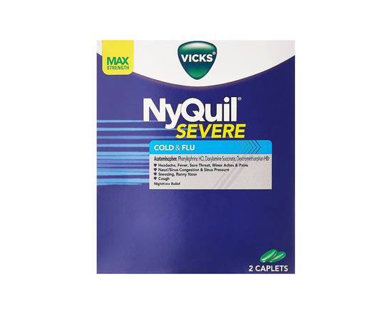 Order NyQuil Severe Cold & Flu-2 Pack Tablets food online from Pink Dot store, Lemon Grove on bringmethat.com