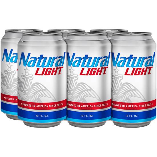 Order Natural Light - Pack Of 6 food online from Red Roof Market store, Lafollette on bringmethat.com