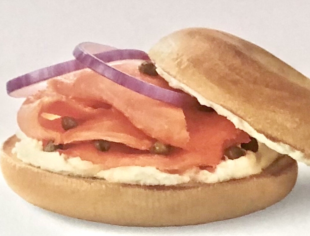 Order Bagel with Nova Lox  onion & capers food online from Manhatten Bagel store, Sayreville on bringmethat.com