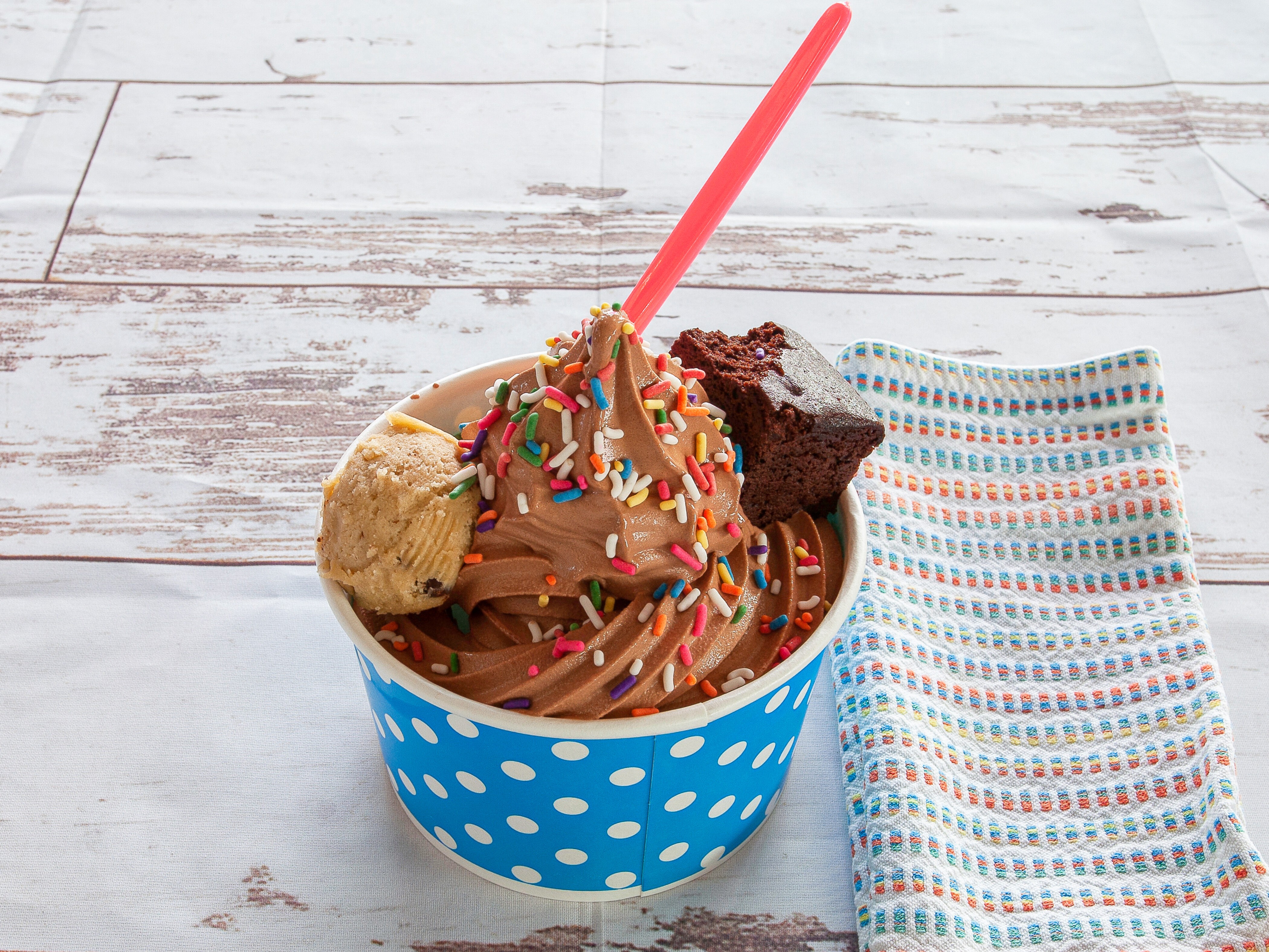 Order Triple Chocolate Gelato Cup food online from Cherry On Top store, Riverside on bringmethat.com