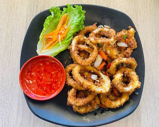 Order 8.Calamari With Garlic Butter Sauce food online from Pho Tung & Cafe store, Lake Forest on bringmethat.com
