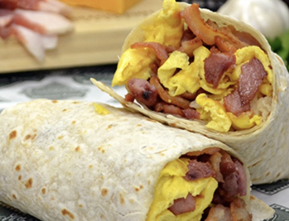 Order Bacon Burrito food online from Federico Mexican Food store, Albuquerque on bringmethat.com