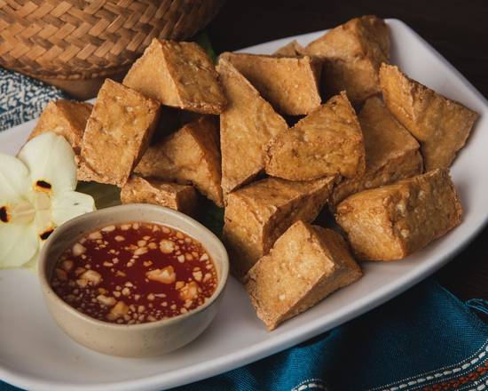 Order Fried Tofu - [16 pcs] food online from Thai Spoons store, Sunnyvale on bringmethat.com