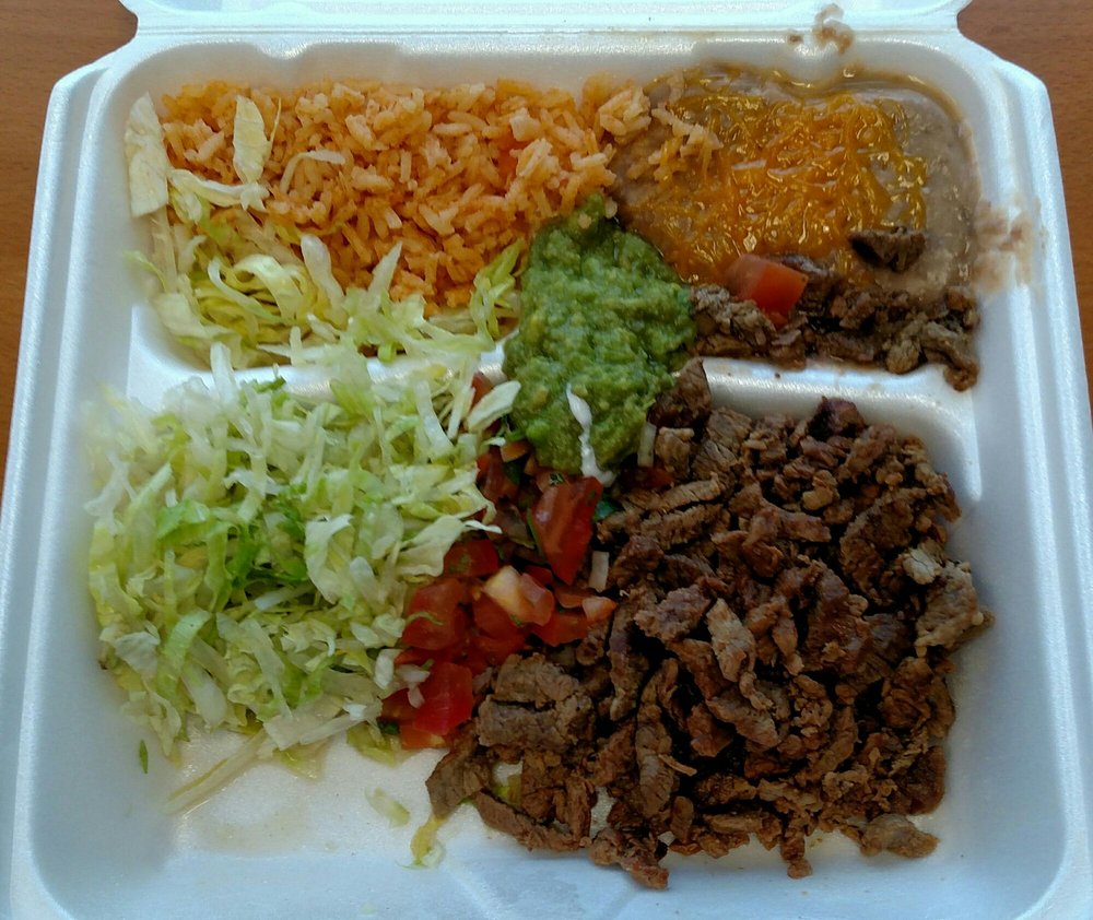 Order 11. Carne Asada Plate food online from El Gordo Mexican Food store, San Diego on bringmethat.com