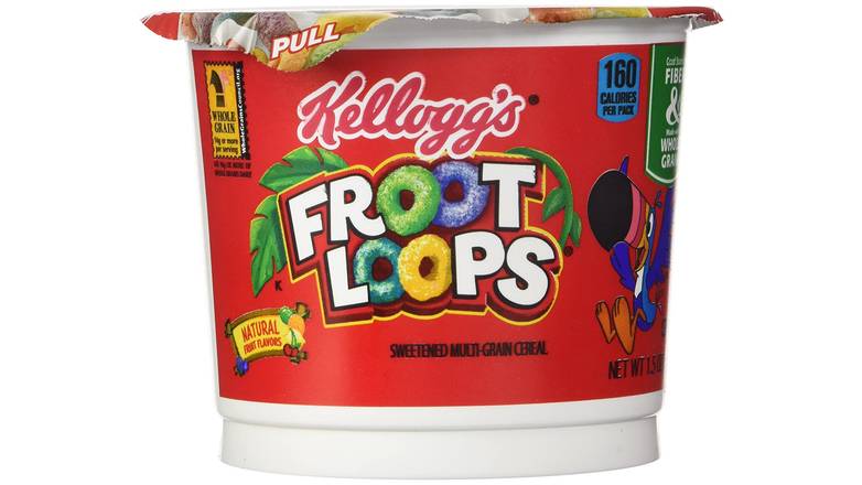 Order Kellogg'S Froot Loops Breakfast Cereal Cup food online from Route 7 Food Mart store, Norwalk on bringmethat.com