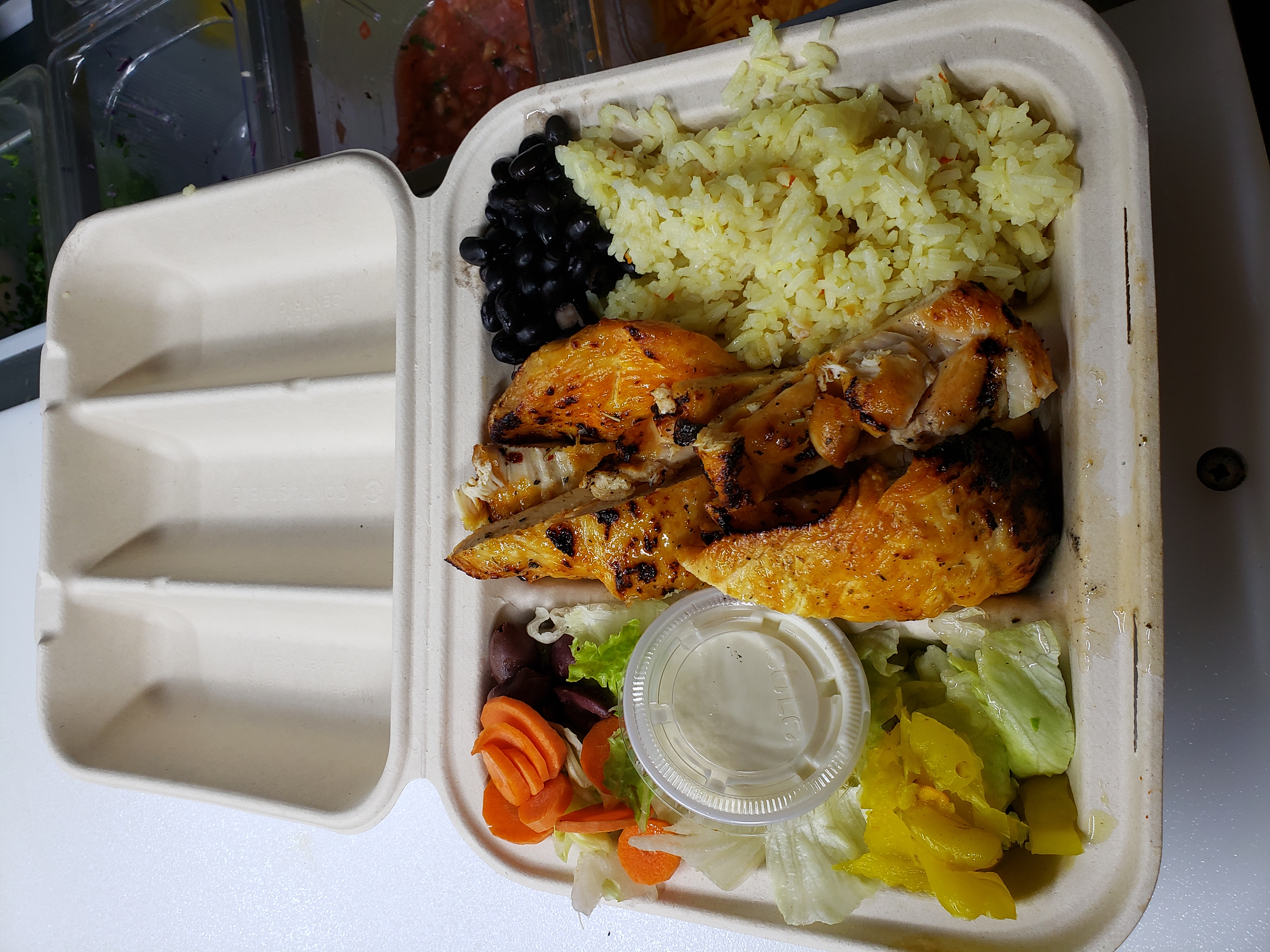 Order 10. Marinated Boneless Skinless Grilled Chicken Breast Platter food online from Taco Fresco store, Bethesda on bringmethat.com
