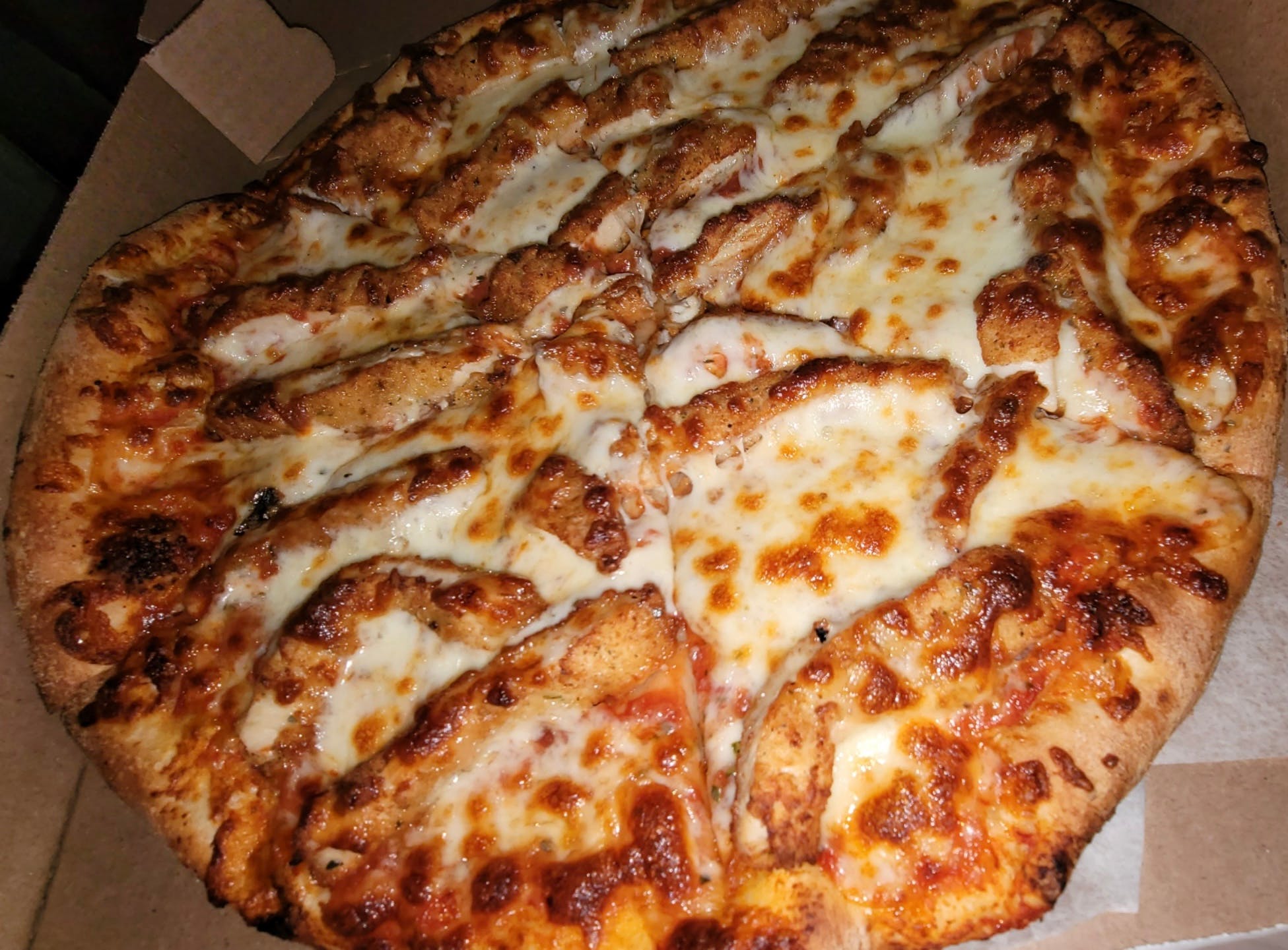 Order Chicken Parm Pizza - Small 14" food online from Rustica store, Philadelphia on bringmethat.com