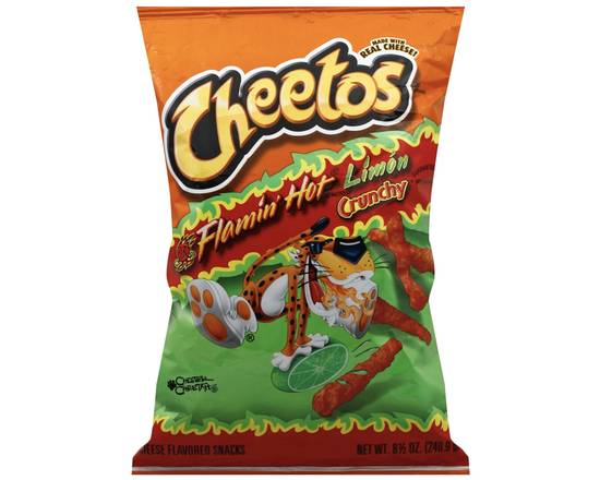 Order Cheetos Crunchy Flamin Hot with Limon (3.75 oz) food online from Loma Mini Market store, Long Beach on bringmethat.com