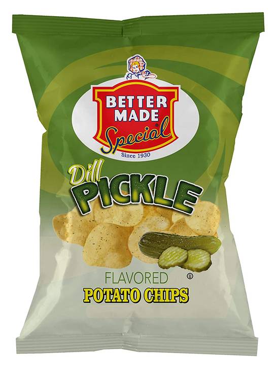 Order Better Made Dill Pickle Flavored Potato Chips food online from Exxon Food Mart store, Port Huron on bringmethat.com