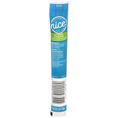 Order Nice! String Cheese Mozzarella - 1.0 oz x 24 pack food online from Walgreens store, Enterprise on bringmethat.com